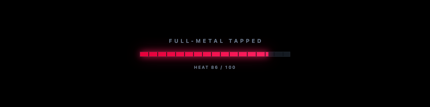 The loading bar, styled after the Heat bar
